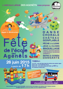 Affiche de la fête de l'école 2015